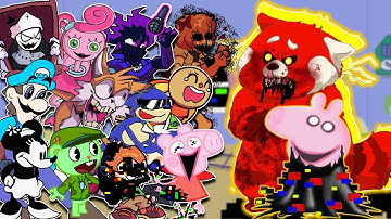 Discovery Glitch Remix V2.0 - Monster Turning Red -But Different Characters Sing It🎵(C&L with Pibby)