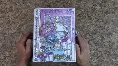 PART 3 TUTORIAL HOLIDAY MINI ALBUM  USING HEARTFELT CREATIONS PAPER COLLECTION   DESIGNS BY SHELLIE