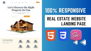 How to Build a Real Estate Website Landing Page using HTML, CSS & SASS