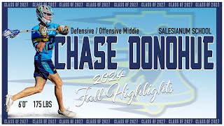 Chase Donohue Fall Highlights | Salesianum '27 | Brotherly Love Zeus '27