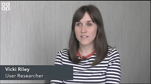 User researcher, Vicki Riley, talks about her role...