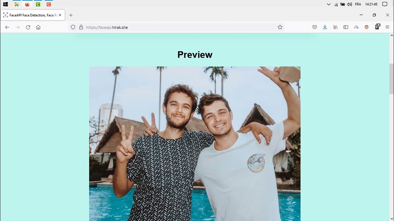 FaceAPI, face detection & face recognition -Simplest api