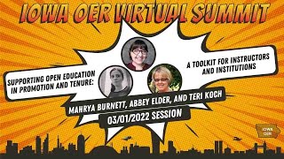 Supporting Open Education in Promotion & Tenure: A Toolkit for Instructors and Institutions