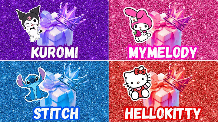 Which Gift Box Would you Pick 🎁 Kuromi, My Melody, Hello Kitty or Stitch 🌈