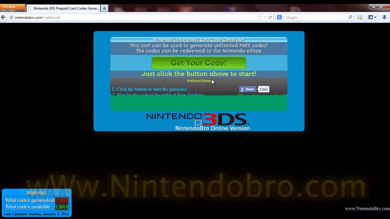 Δωρεάν Κώδικες Prepaid Card Nintendo 3DS (Ενημέρωση) YouTube