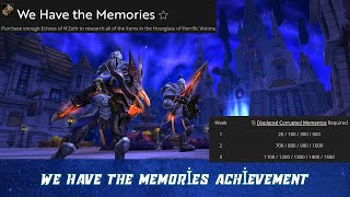 We Have the Memories | Research all Hourglass of Horrific Visions items using Echoes of N'Zoth