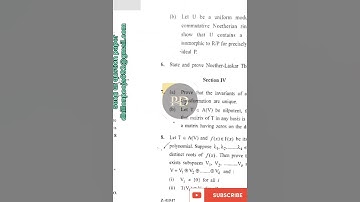 CRSU M.Sc Maths 2nd sem Abstract Algebra-II Mathematics examination 2021