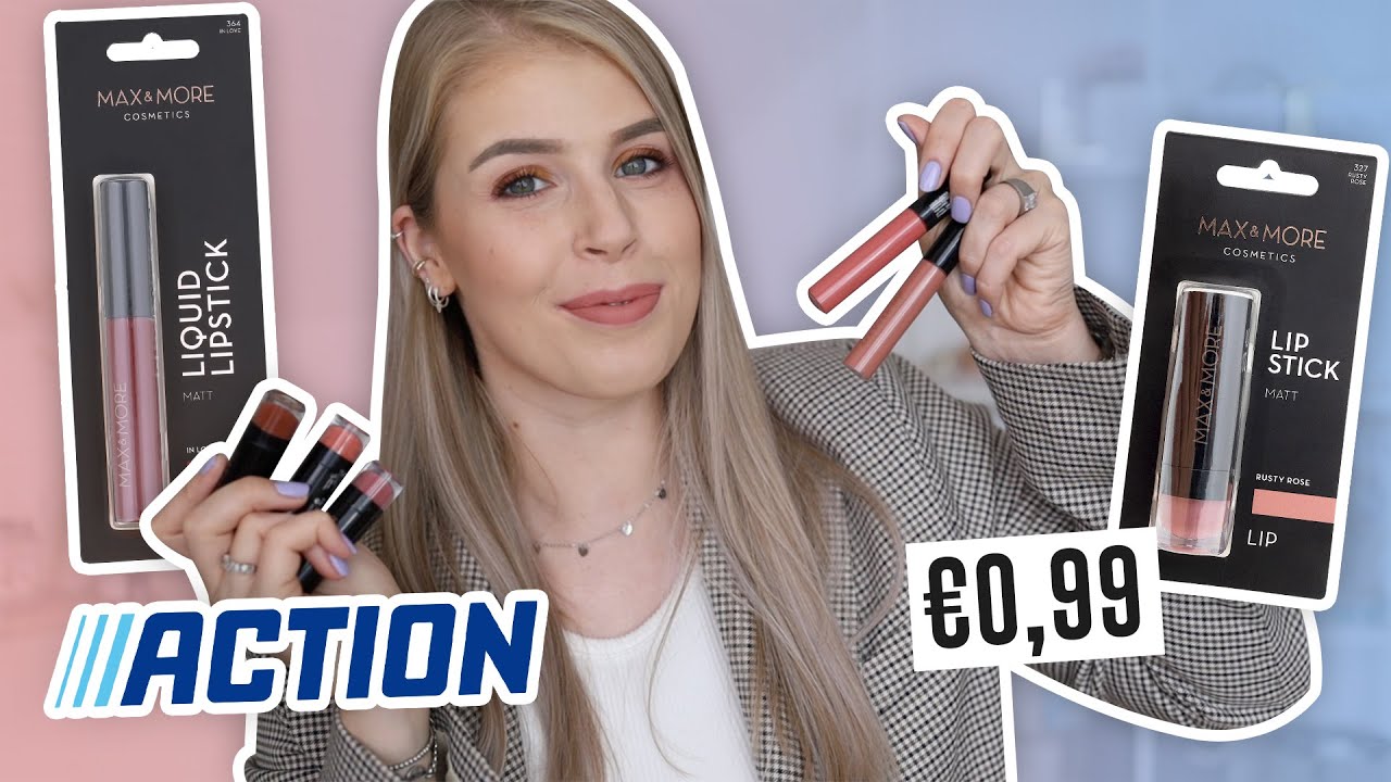 €1, ACTION LIPSTICK TEST 😍😱 Make Me Blush YouTube