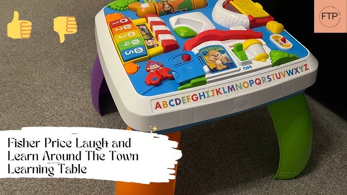 Fisher-Price Laugh & Learn Around the Town Learning Table Baby & Toddler  Toy With Music & Lights