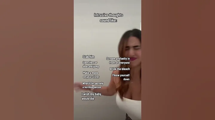 Scary Intrusive thoughts sound like this! #mentalhealth #intrusivethoughts #ocd #anxiety