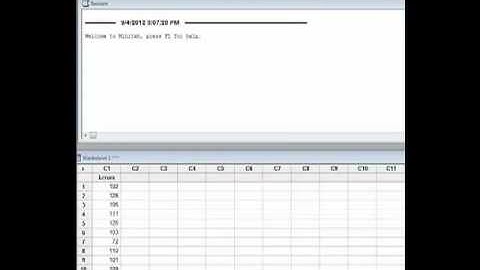 MINITAB Lesson 1: Introduction and Overview