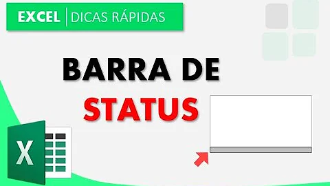 O que identifica a função correta da barra de status?
