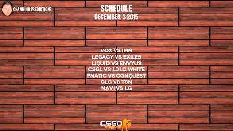 CSGO Betting: CSGO Lounge Predictions [December 10 2015]