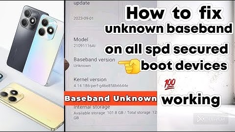 How to fix unknown baseband/imei on all spd tecno itel infinix secure boot devices 2024 working 💯