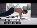 10 minute fat burning morning routine  do this every day  rowan row