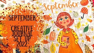 September Creative Journal Set up 2022