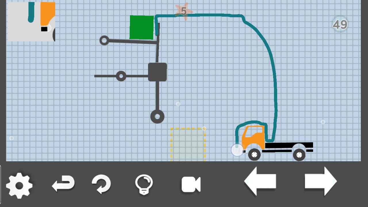 Brain it on the truck under water level 49 5 star walkthrough