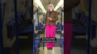 Getting The Tube With A Please Offer Me A Seat Badge