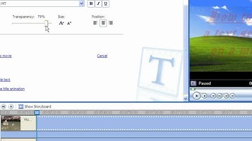 How To Add Text using Movie Maker.wmv