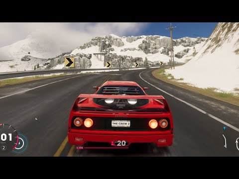 the-crew-2---ferrari-f40-1987---open-world-free-roam-gameplay-(pc-hd)-[1080p60fps]