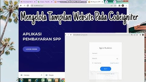 10 Menit TUTOR Menampilkan WEB index.php & login.php | Aplikasi PEMBAYARAN SPP #part2 #ukk2023 #pbo