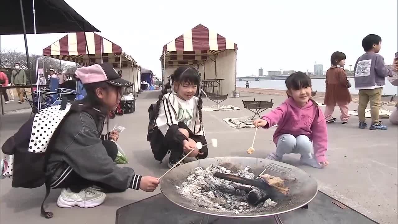 河川敷のスペースを活用 「お花見マルシェ」開催 大分 | TOSオンライン