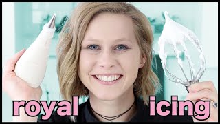 Egg White Royal Icing for Piping | Simple Recipe