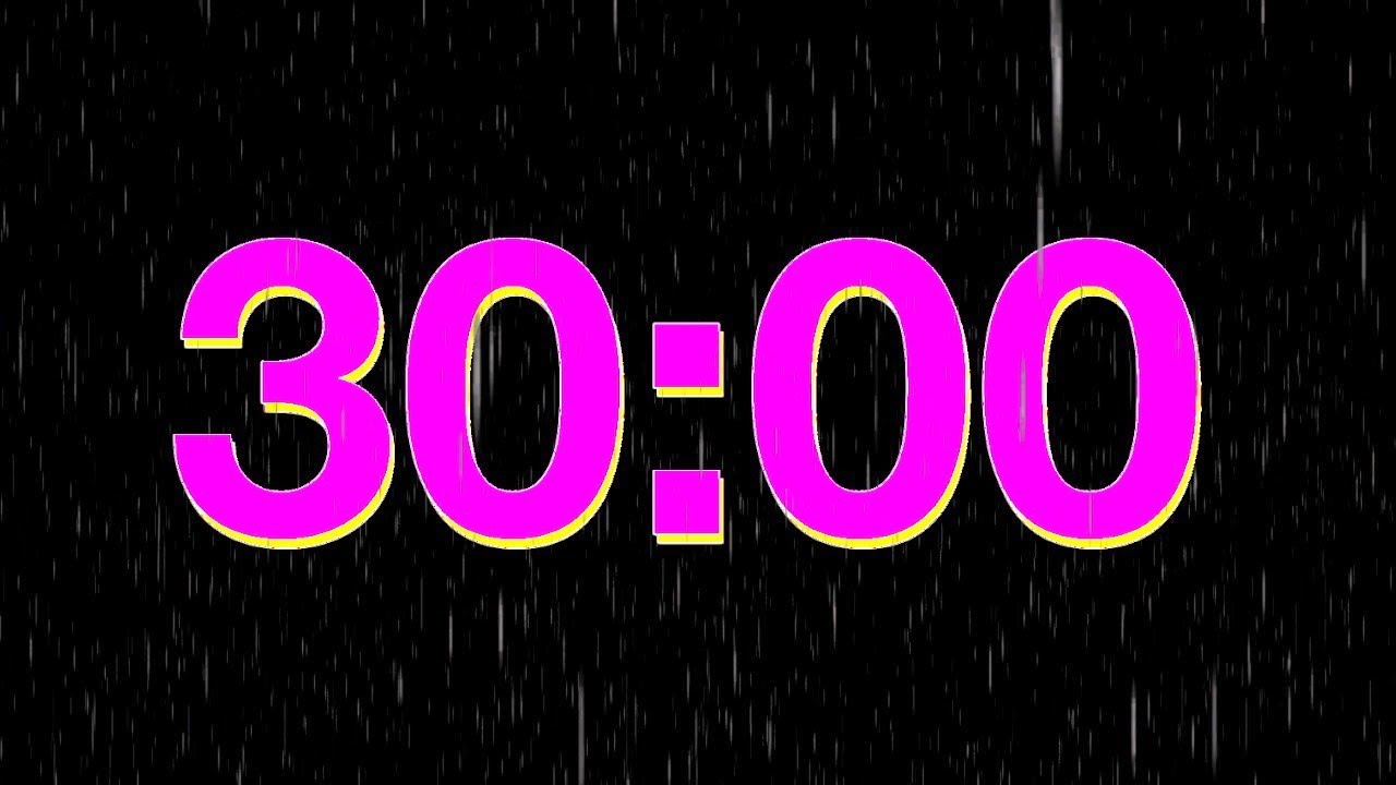 30 Minute Rain Countdown Timer - YouTube