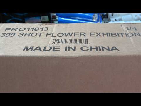 399 shot Flower Exhibition by Pyro Demon Proline #fireworks