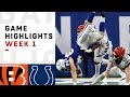 Bengals vs. Colts Week 1 Highlights | NFL 2018