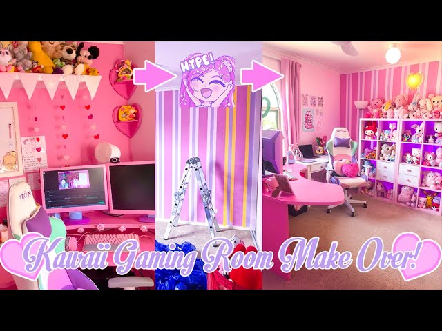 Pink Kawaii Gamer Girl Room Upgrade | Ohsokawaiixoxo - Youtube