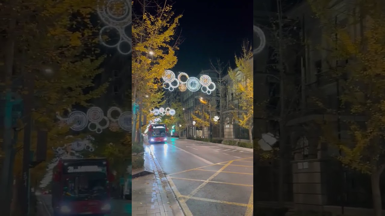 Granada Spain amazing yellow trees flowers