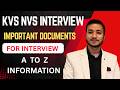 KVS NVS DV IMPORTANT DOCUMENTS 🔥 | Don’t Miss These Important Documents #kvs #nvs #documentsfordvkvs