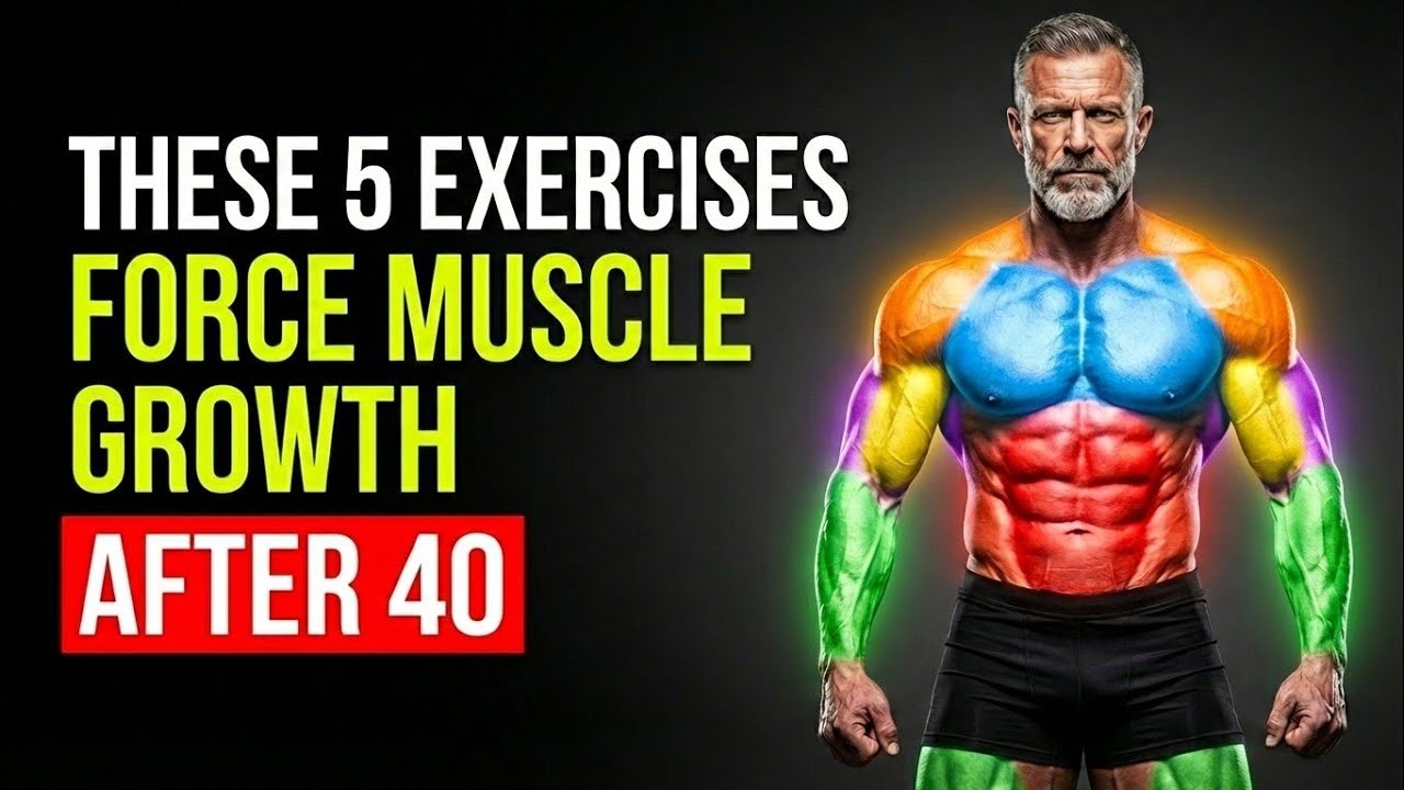 Всего 5 упражнений, необходимых мужчинам старше 40 лет для наращивания настоящей мышечной массы.