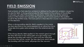 Field Emission - Electron Emission - Basic Electronics