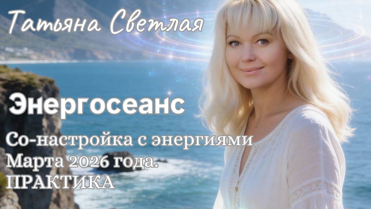 Татьяна Светлая. Энергосеанс «Со-настройка с энергиями Марта 2026 года. Практика»