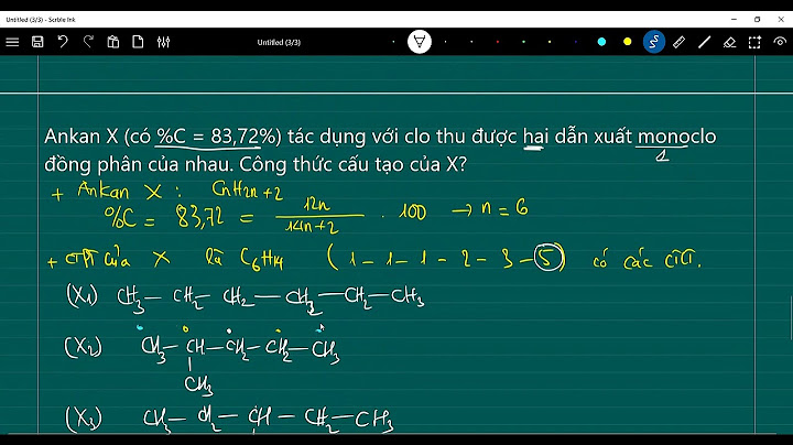 Khi clo hóa một ankan có công thức c6h14 năm 2024