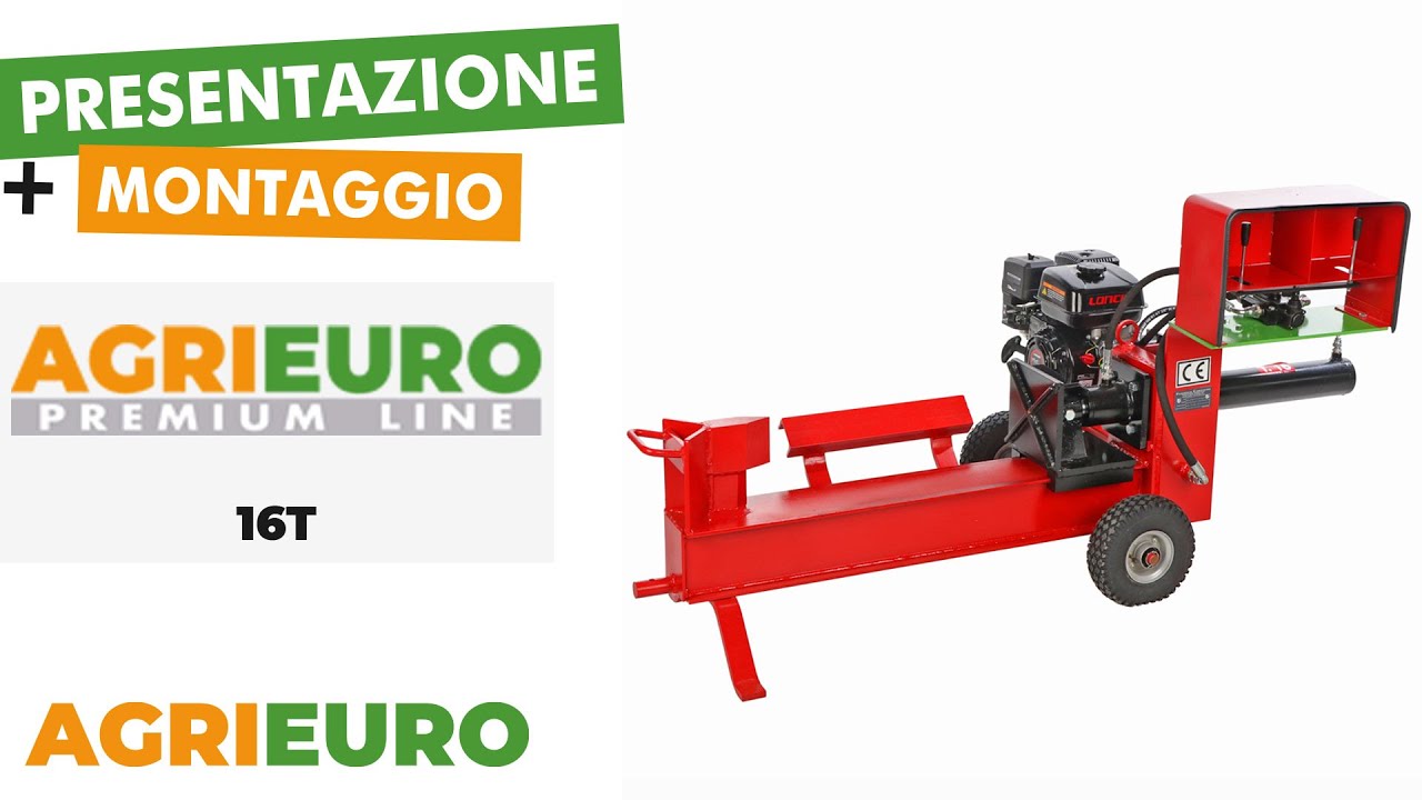 Spaccalegna a scoppio 16T - Orizzontale - Presentazione e Montaggio