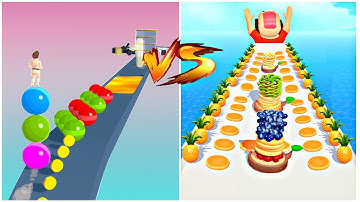 Max Levels Pancakes Run vs Stack Rider 🍀🏆: All Levels Gameplay Walkthrough Android, iOS New UPDATE