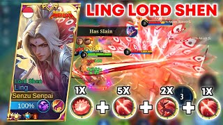 LING LORD SHEN SKIN Freestyle Kill & Super Aggressive | MLBB X KUNGFU PANDA Ling Top Global Gameplay