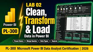 Celebrity Clean, Transform & Load Data in Power BI | PL-300 Lab 02 | Power Query Editor | 2026 Net Worth