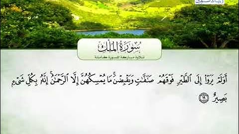 سورة الملك كاملة بصوت القارئ محمد عبد الرؤوف السوهاجي