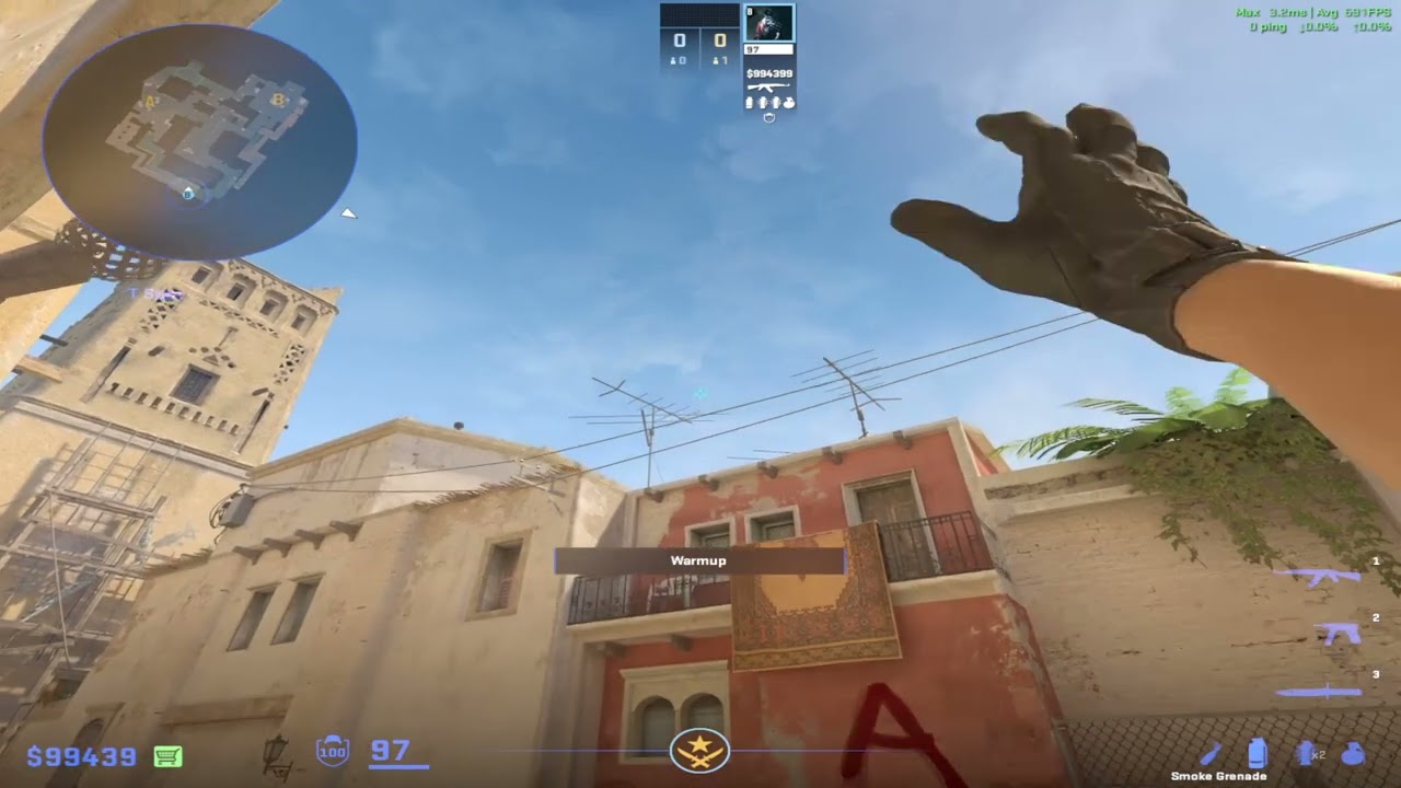 CS2 | Mirage Deep Jungle Smoke From T Spawn