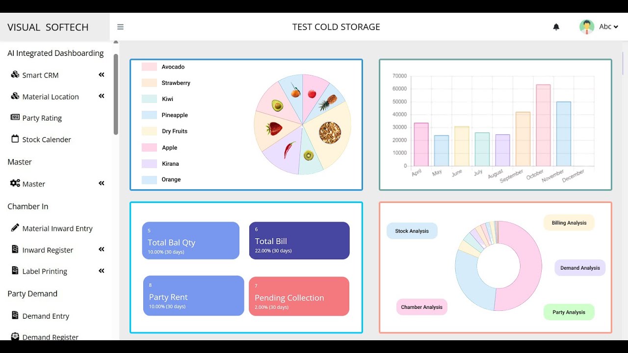 Cold Storage Management Software by Visual Softech | Inventory, Billing ...