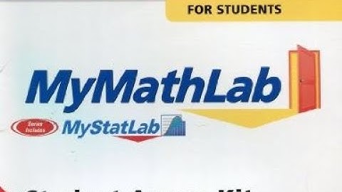 MyMathLab Access   How to Video