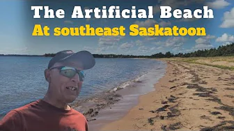 Exploring The Artificial Beach ⛱️ at South East of Saskatoon.