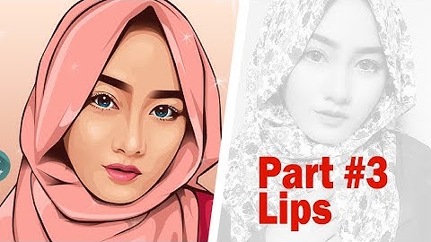 Vector Vexel Portrait Tutorial | Part #3 Lips