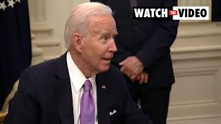 Biden snaps at reporter: \\