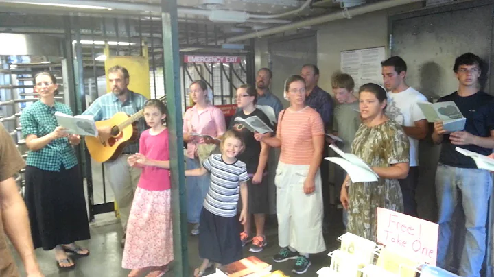 Mennonite singers in subway in NYC