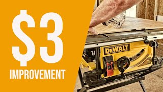 $3 Passive Dust Collection Improvement for DeWALT Table Saw (No Vacuum)